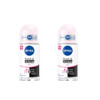 Nivea Black and White Invisible Clear RollOn Deodorant 72H LongLasting Freshness AntiStain 25Ml 2Pack