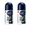 Nivea Men RollOn Deodorant Invisible Black and White Original 72H AntiPerspirant Protection 25Ml Pack Of 2