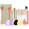 Docolor Morandi Makeup Brush Set With Makeup Bag And Makeup And 17Pcs