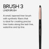 Anastasia Beverly Hills 3 Brush HighPerformance Synthetic Lip Brush With Cap For Detailed Contouring