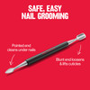 Revlon Expert DualEnded Nail Groomer Stainless Steel Manicure Tool Clean Under Fingernails 1 Count
