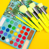 Docolor Makeup Brushes Makeup Brushes Set + 34 Colors Tropical Eeyshadow Palette Makeup Brushes 10 Piece