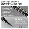 Docolor Waterproof Black Eyeliner Liquid Pen And White Eyeliner Gel SmudgeProof Gel Waterproof Black Eyeliner L 2Pcs