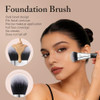 Docolor 2In1 Foundation and Bronzer Brush DualEnded Face Makeup Brush With UltraSoft