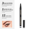 Docolor White Waterproof Eyeliner Pen Longwearing With UltraFine Tip Liquid Eye Liner White Waterproof Eyeliner P 2Pcs