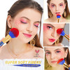 Docolor Bastet Cat Makeup Brush Set + Makeup Brushes Cleaner SetPremium Synthetic Removal 19Pcs