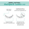 Ardell Natural False Eyelashes Multipack 110 Black Comfortable Strip Lashes For Everyday 1 Pack