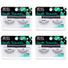 Ardell False Eyelashes Soft Touch 150 Black Lightweight Tapered Tips For Natural 4 Pack