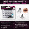 Ardell Double Up Individual Lashes Short Black KnotFree Tapered Lash Clusters Reusable 4 Pack
