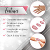 Ardell Nail Addict Artificial Nail Set Sweet Pink