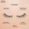 Ardell Lashes 434 3/4 Length False Eyelashes Subtle Volume and Length 1G 2 Pack