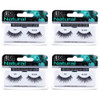 Ardell False Eyelashes 107 Black Natural Look Strip Lashes LongLasting Wear For 4 Pack