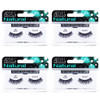 Ardell Lashes 102 Demi Black Lightweight Reusable Fake Eyelashes With Natural Look 4 Pack