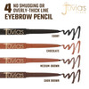 JuviaS Place Isculpt Ishade Chocolate Eyebrow Pencil Liner With Spoolie Brush Eyebrow Makeup Chocolate Eyebrow Pencil Li