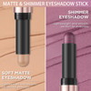 Focallure No Crease Eyeshadow StickShimmer And Matte Cream Eyeshadow Pencil CrayonLong Lasting 2Pcs