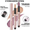 Focallure No Crease Eyeshadow StickShimmer And Matte Cream Eyeshadow Pencil CrayonLong Lasting 2Pcs