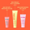 Byoma Star Power Brightening Trio Travel Size Skincare Set Mini Eye Gel