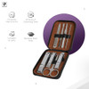 Skull Shaver Manicure Set For Men Nail Kit Stainless Steel Grooming Tools Precision 8Piece