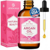 Leven Rose Organic Argan Oil For Hair Face And Skin 100% Pure Moroccan 4 Oz