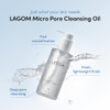 Lagom Micro Pore Cleansing Oil Daily Lightweight Makeup Blackhead Remover For Face 6.76 Fl Oz