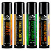 Rocky Mountain Barber Company Lip Balm Set 4 Scents Maple Vanilla Coffee Peppermint and Orange