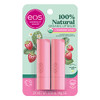 Eos 100% Natural and Organic Lip Balm Sticks Strawberry Sorbet AllDay Moisture 0.14 Oz 2Pack