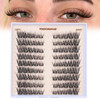 Toochunag Natural Lash Clusters Wispy Eyelash Clusters C Curl LeftandRight Cluster Eyelashes 180Pcs