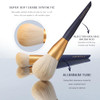 Uniqus Pcs Makeup Brush Set With Case Premium Synthetic Foundation Powder Concealer 12 Pcs
