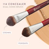 Bk Beauty 114 DualSided Concealer Brush Precision Concealer and Powder Makeup Brush For