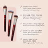 Bk Beauty Core Complexion Trio Makeup Brushes Set Foundation Concealer And Blending Brushes 3Pc