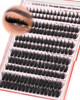 Goddvenus Manga Lash Clusters With Spikes Wispy Cluster Eyelash Extensions Fluffy Anime 204 Pieces