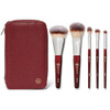 Bk Beauty Travel Brush Set With Pouch Vegan CrueltyFree Brushes For Face and 5Piece