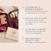 Bk Beauty Travel Brush Set With Pouch Vegan CrueltyFree Brushes For Face and 5Piece