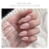 Jmeowio Gel Nail Stickers Glitter Light Pink Cured Gel Nail Strips Wraps