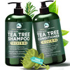 Terramed Just Think Comfort Tea Tree Shampoo and Conditioner Set Clarifying Shampoo Provides Hair Growth