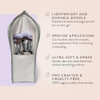 Bk Beauty Brushes Angie Hot and Flashy Travel Brush Set With Pouch Foundation