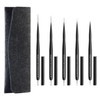Tipsketch Nail Art Liner Brushes With Caps and BagDouble ended Thin Liner 5Pcs