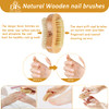 Dys Farm Wooden Finger Nail Brush To Clean Nails Nail Scrubber For Men