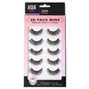 Aoa Studio 3D False Eyelash 5 Pairs Natural Handmade Eyelashes Natural Volume Reusable