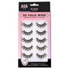 Aoa Studio 3D False Eyelash 5 Pairs Natural Handmade Eyelashes Natural Volume Reusable