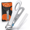Inxen Nail Clippers Set For Men With Catcher 2 Pack Sharp Nail 2 Pack