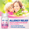 HealthA2Z® Allergy Relief | Diphenhydramine HCL 25mg | Antihistamine | Relief from Itchy Throat, Sneezing, Runny Noses | Indoor & Outdoors Allergies - 200 Caplets