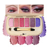 Mivota 6 Colors Pink Purple Glitter Eyeshadow Palette Shimmer Diamond Eye Shadow S Pink Purple Glitter Eyesh