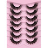 Ruairie Mink Lashes Full False Eyelashes Wispy Cat Eye Lashes Strip 20Mm