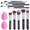 Portentum Make Up Brushes Makeup Kit Premium Synthetic Kabuki Foundation Face Powder 12Pcs
