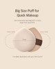 Studio17 Pang Pang Makeup Powder Puff Big Makeup For Foundation Fluffy 1 Pc