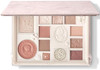 Ezyuanchly Lace 12 Color Eyeshadow Palette  Blendable Shimmer and Matte Nudes Shades All In One Makeup Blush Highlighter  Pink
