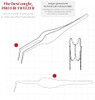 CORINGCO Toktok Hara Pro Fit Stainless Tweezer, Perfect for No Glue False Eyelashes
