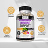 Kaya Naturals Elderberry Immune Support, Elderberry with Zinc and Vitamin C for Adults Vitamins, Probiotics & Turmeric 1000mg Immune System Booster Sambucus Capsules