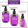 Frownies Hair Growth Shampoo and Conditioner Set With Rosemary  Biotin Argan and Castor Oils for Thinning Damaged Curly Hair